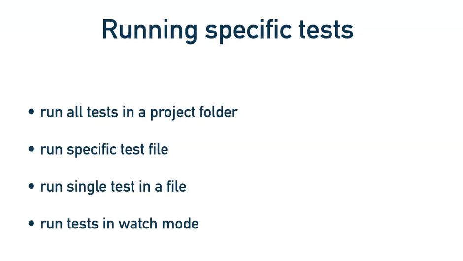 Chapter 7 - Running Specific Tests