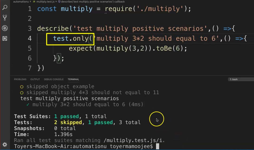 Chapter 7 - Running Specific Tests