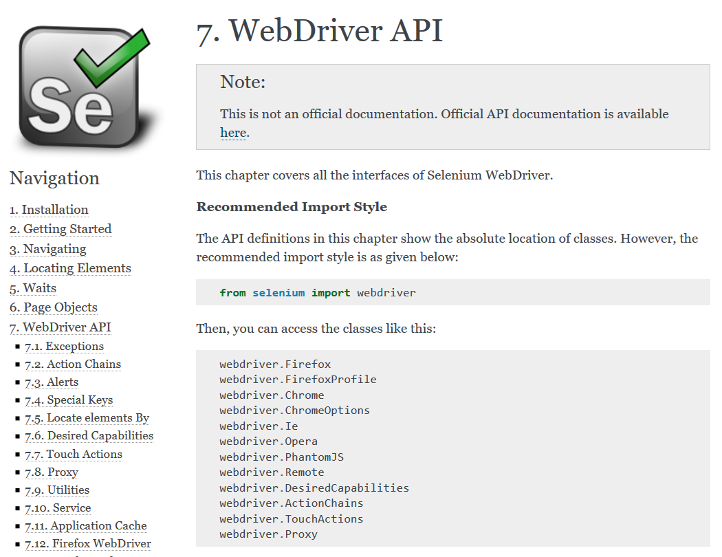 Different types of Selenium WebDriver Common Exceptions